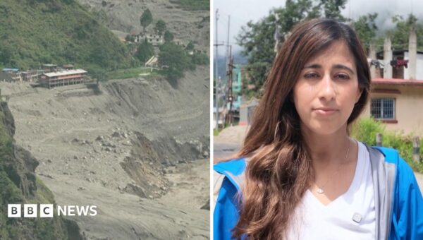 Once a village, now barren land – BBC in the valley devastated by floods
