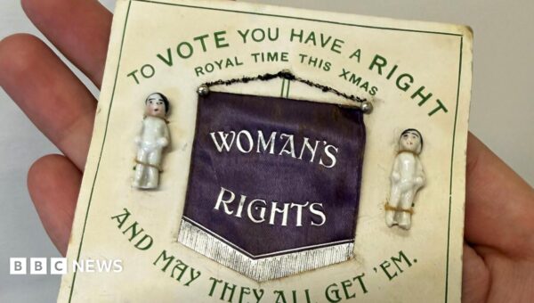 Rare Suffragette Christmas card from 1910 found at roadshow