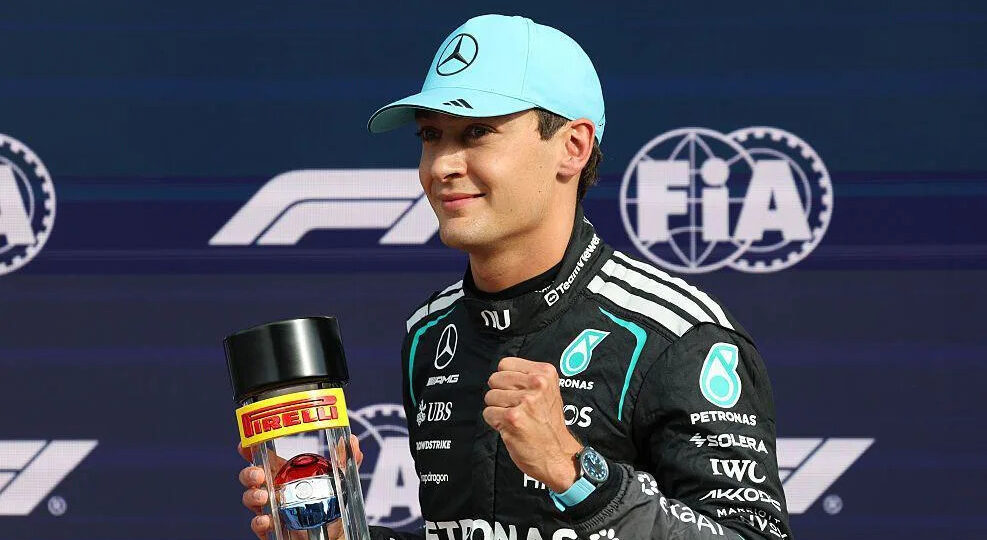 Russell takes pole position for Dutch GP sprint race