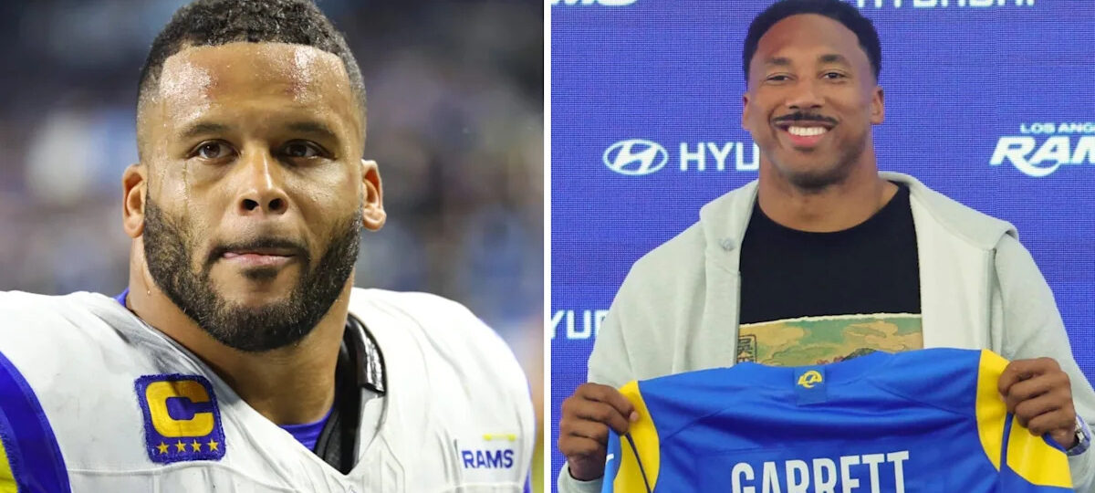 Aaron Donald gets real on teaming up with Myles Garrett after announcing NFL return