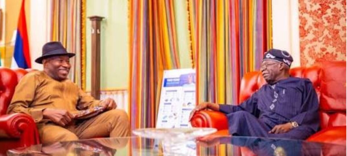 2027: Jonathan meets Tinubu in Aso Villa