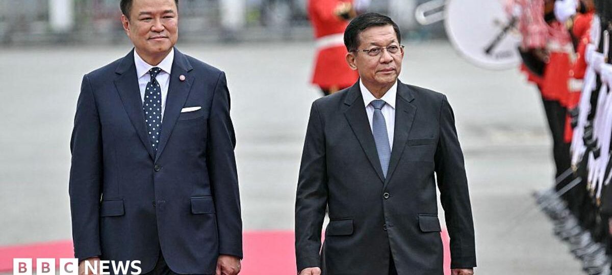 Myanmar's Min Aung Hlaing arrives in Thailand on first trip as civilian leader