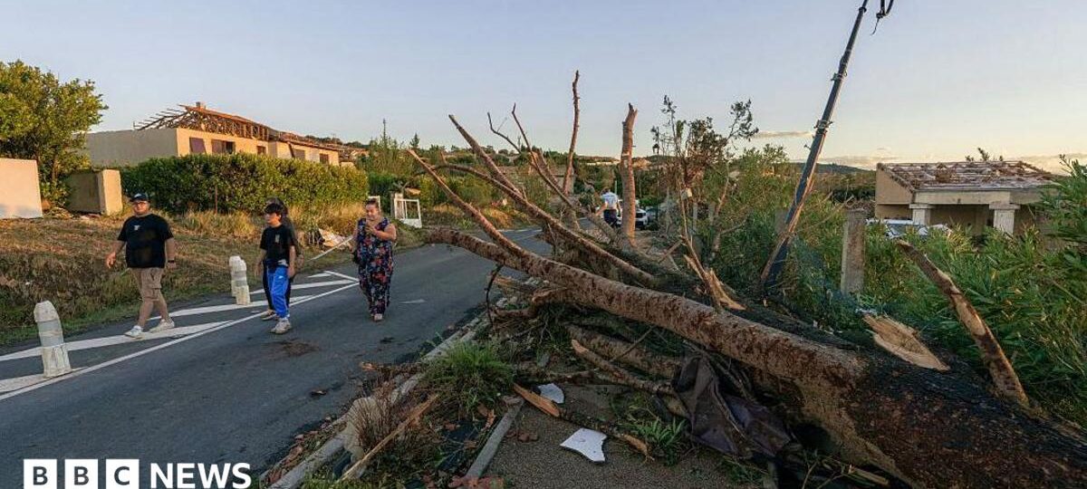 Tornado tears through French village leaving dozens injured