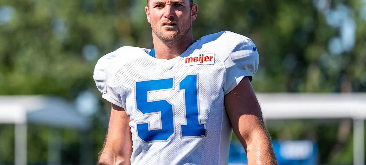 Lions begin roster cuts with veteran LB, young TE