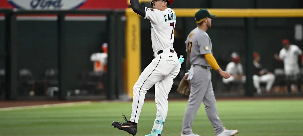 Dodgers at Diamondbacks updates. Carroll's tough luck; AJ Puk done