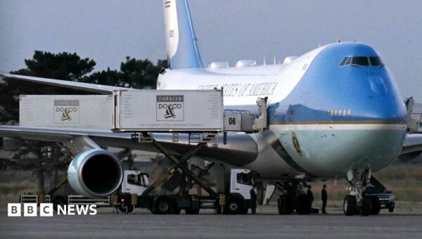 Trump hidden in catering truck in secret plane swap over Iran threat, reports say