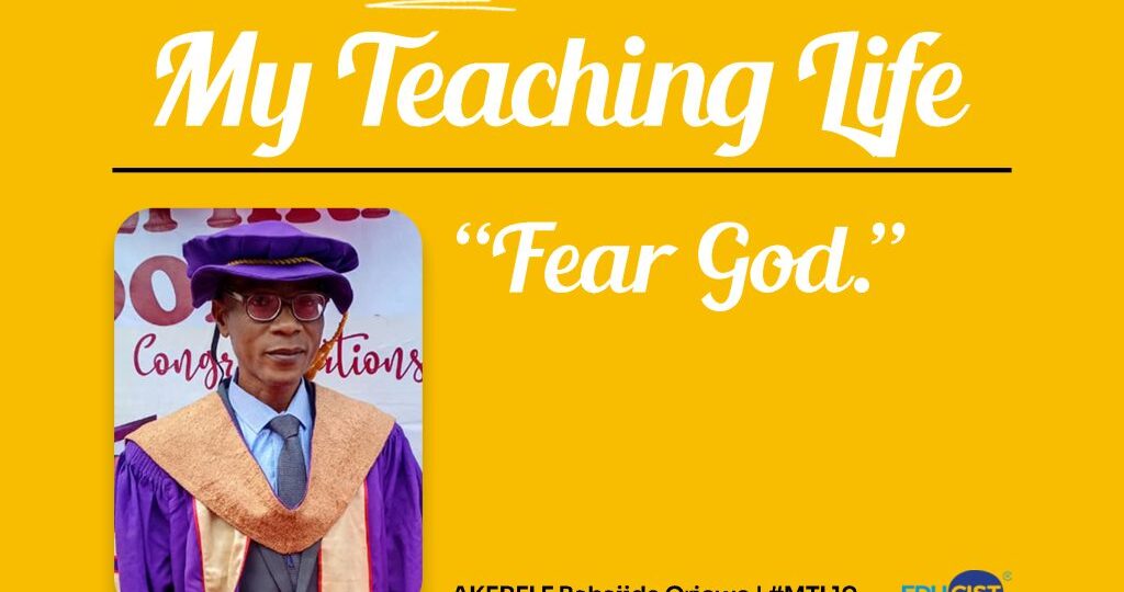 My Teaching Life: “Teaching Is Life to Me and Runs in My Veins”