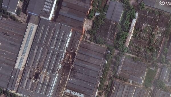 Satellite images show damage at a space center supporting Russia’s Starlink rival after a Ukrainian missile strike