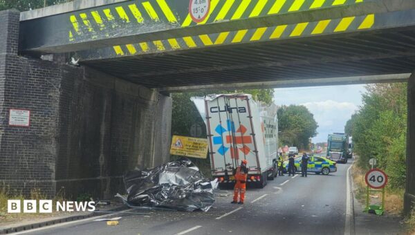 ‘Britain’s most bashed’ bridge hit twice in two days