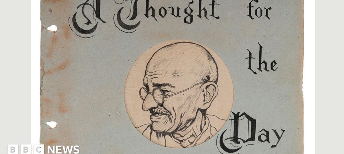 Gandhi's handwritten notes on life sold for $1.69m at Indian auction