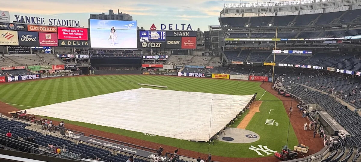 UPDATE: Yankees, Braves weather report Friday: Long rain delay (8/7/26)