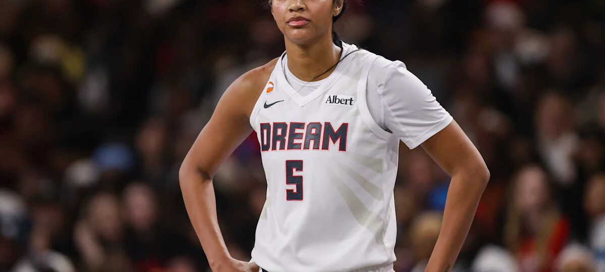 Dream star Angel Reese records a perfect shooting first half vs. Sparks