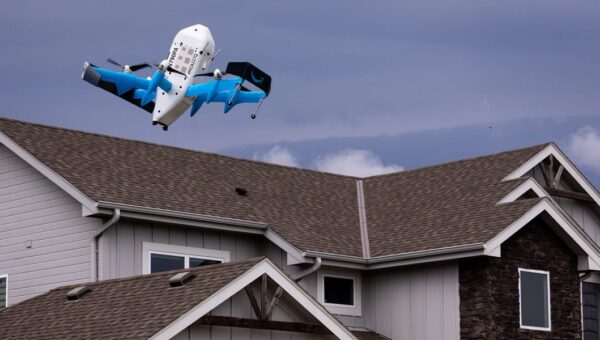 Amazon drone makes a splash after dropping a package in a Texas woman’s pool: ‘We’re living in the Jetsons era’
