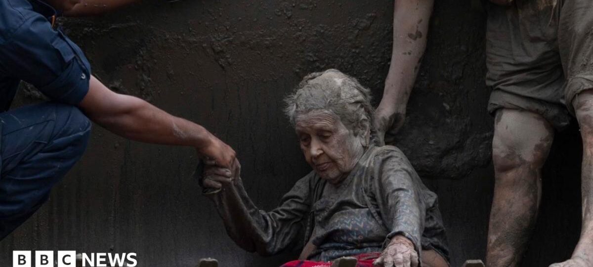 97-year-old woman rescued after Nepali floods looked like 'a warrior'