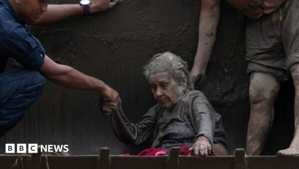 97-year-old woman rescued after Nepali floods looked like ‘a warrior’
