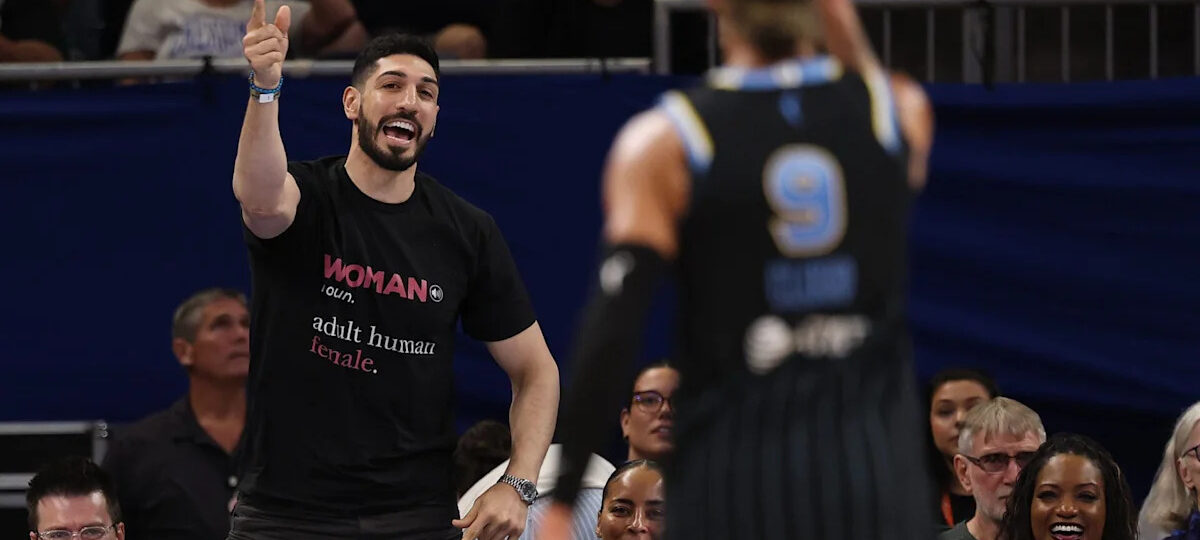 Fans are stunned after Enes Kanter is removed from Fever-Sky WNBA game for clash with on-court star