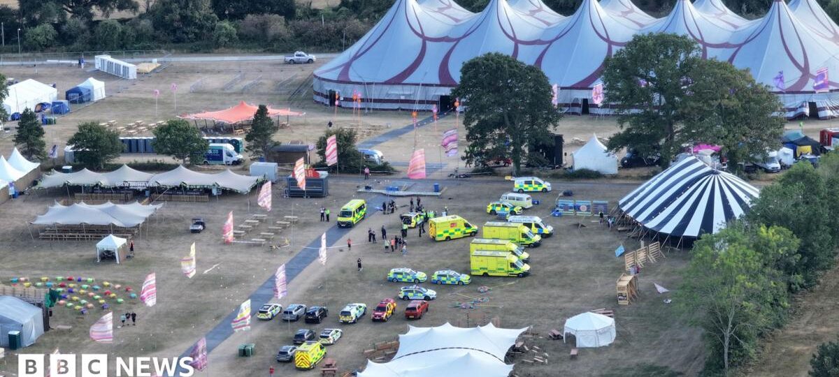 Six people injured after sign falls at Christian festival