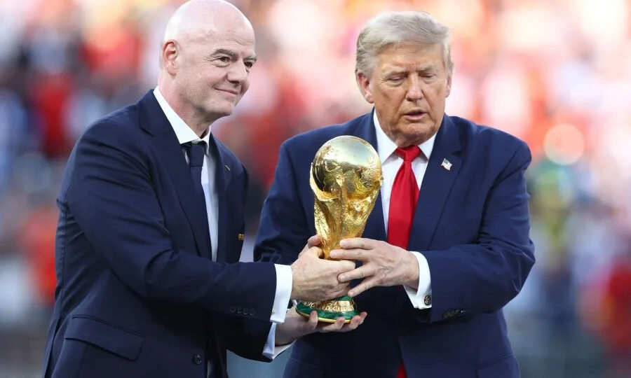 Trump defends Infantino, lauds FIFA president for World Cup success