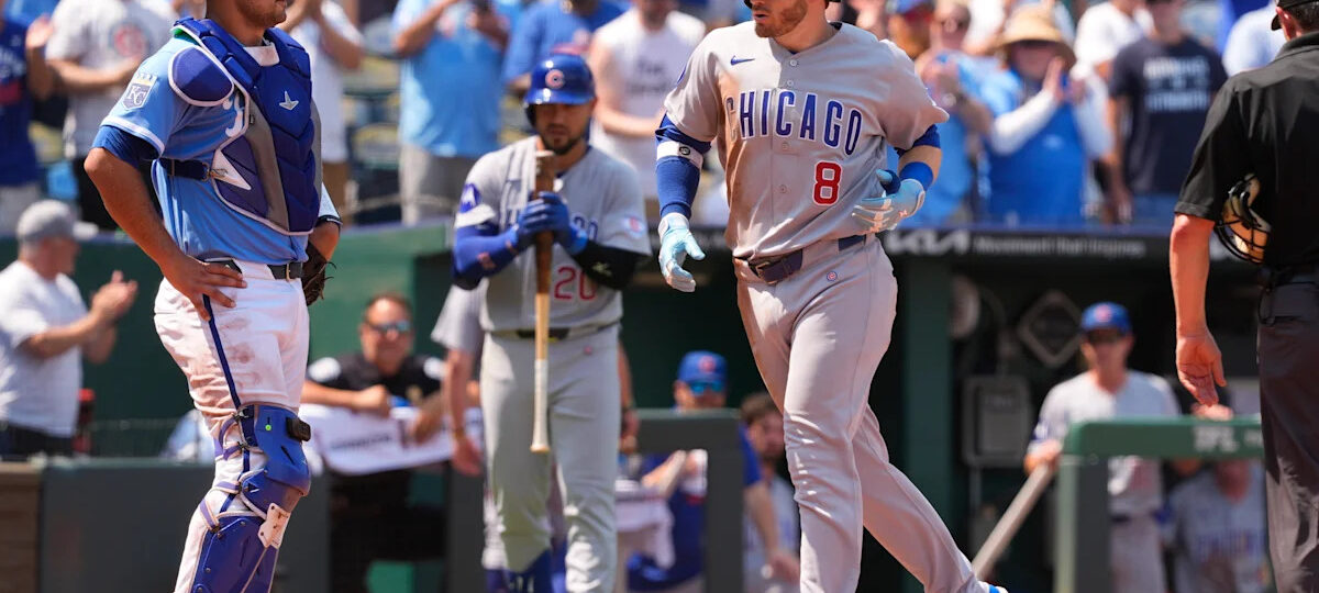 Happ and Amaya homer to help Boyd improve to 8-1 as the Cubs beat the Royals 10-2