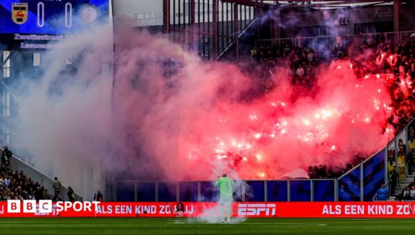 Fans suffer firework burns and eye injuries in Eredivisie