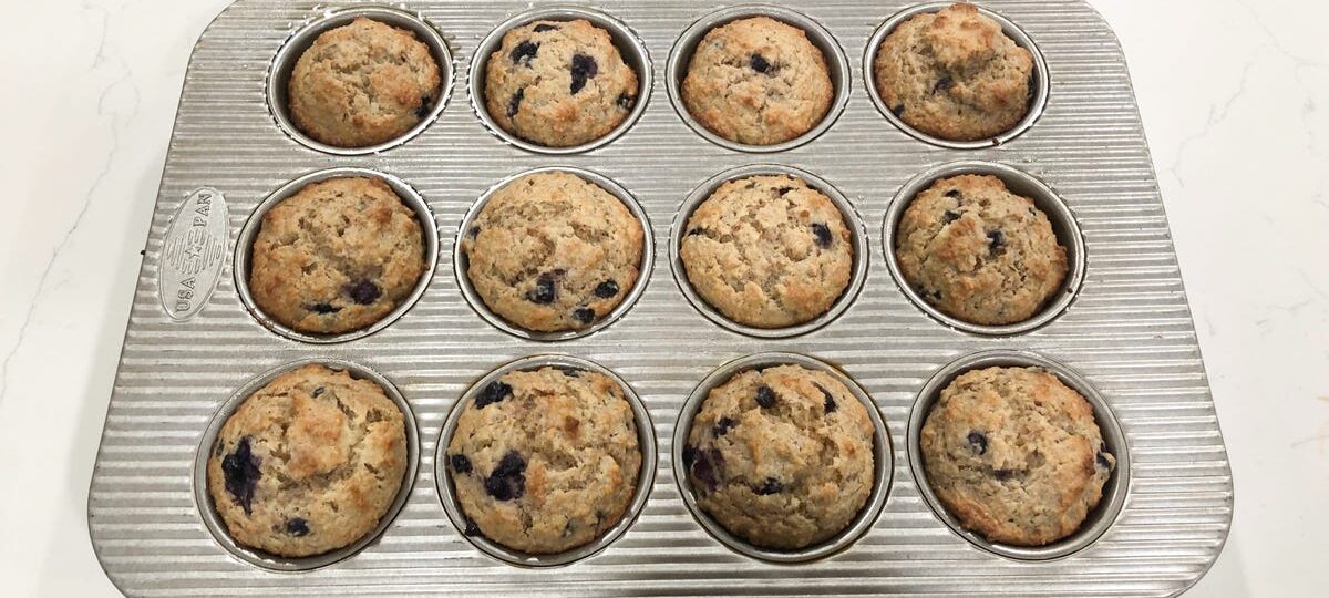 I made Ina Garten’s blueberry muffins. The simple recipe was a hit with the whole family.