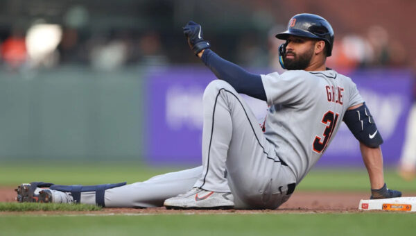 Tigers pull Riley Greene from game after getting beaned by Guardians
