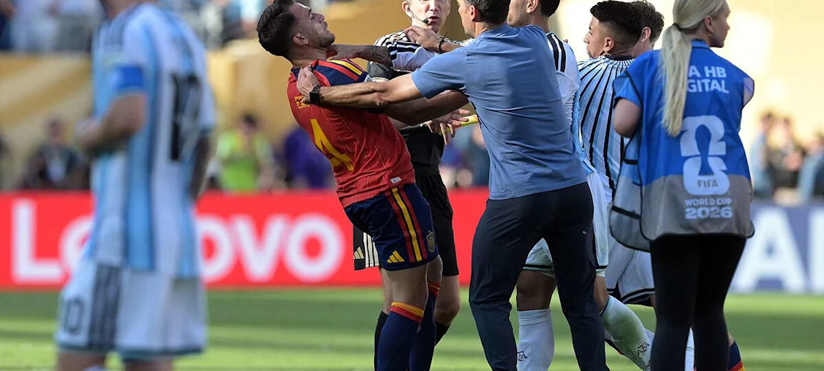 Argentina Players, Staffers Banned a Combined 21 Games for Ugly World Cup Final Brawl After Loss to Spain
