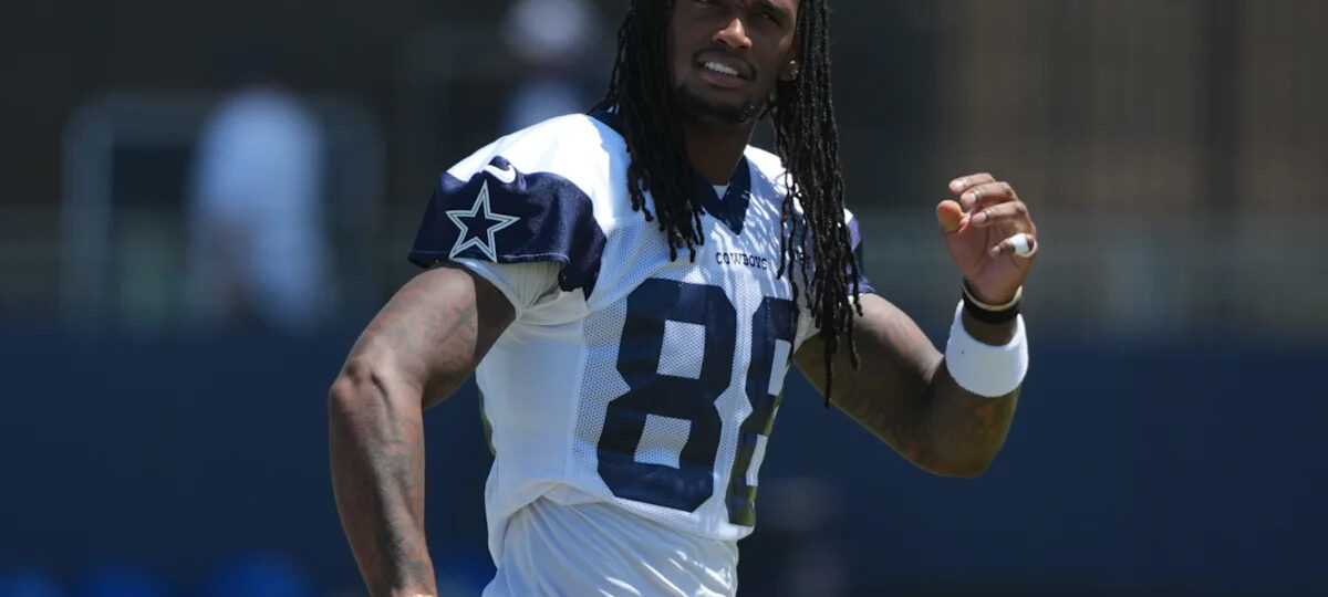 Net Result: Cowboys WR CeeDee Lamb shows off unorthodox pass-catching drill at camp