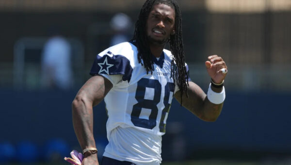 Net Result: Cowboys WR CeeDee Lamb shows off unorthodox pass-catching drill at camp