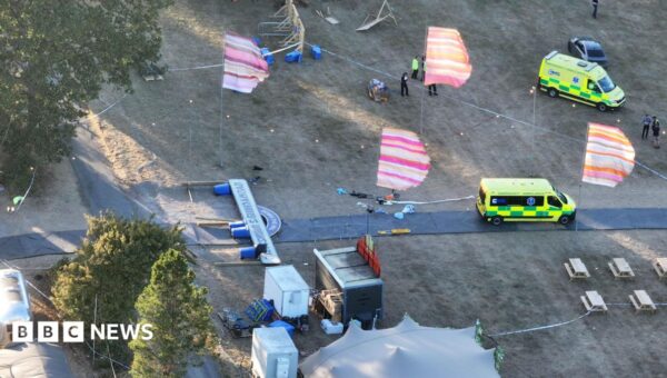 Festival ‘devastated’ as man dies after sign falls