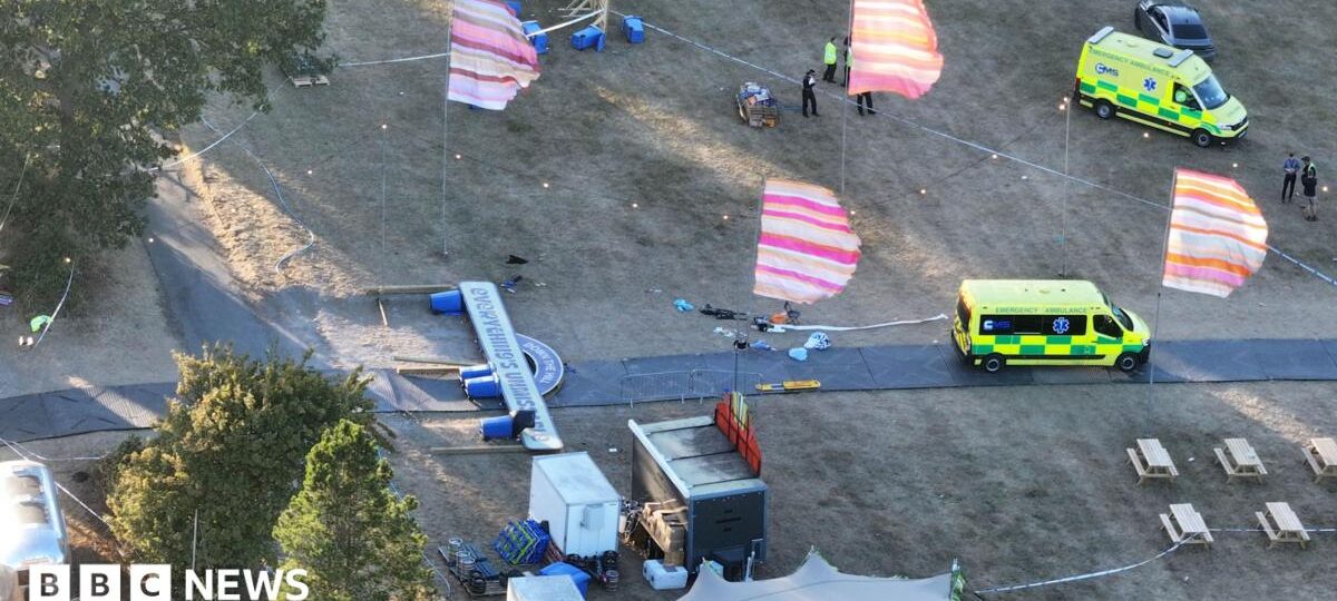 Festival ‘devastated’ as man dies after sign falls