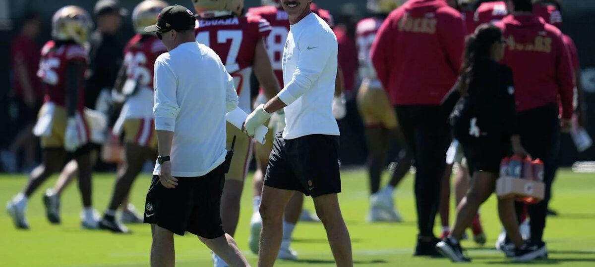 49ers' Kyle Shanahan remains active as an observer, has yet to miss a practice