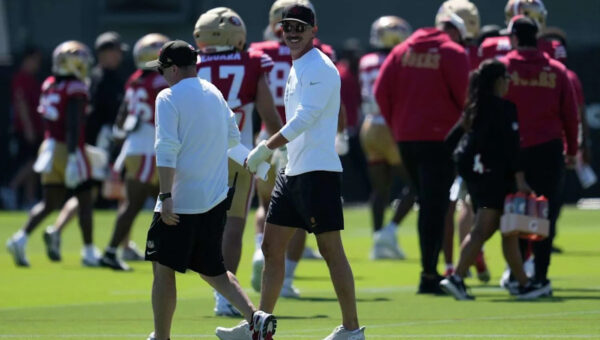 49ers' Kyle Shanahan remains active as an observer, has yet to miss a practice