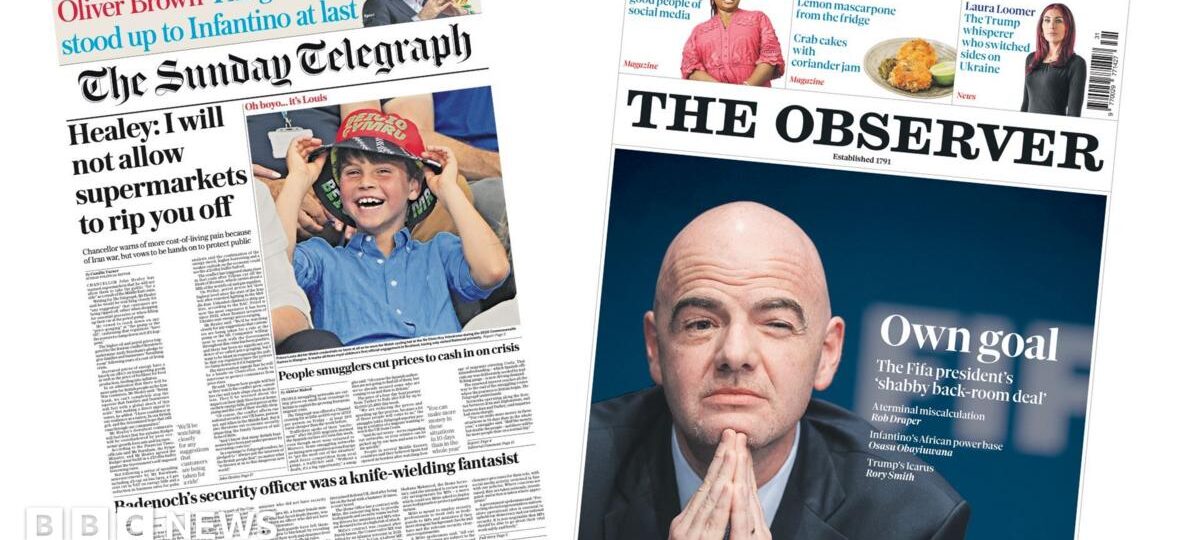 The Papers: Chancellor 'warns' supermarkets and 'own goal'