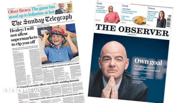 The Papers: Chancellor ‘warns’ supermarkets and ‘own goal’