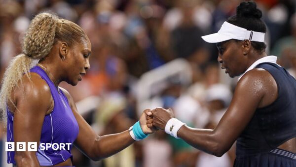 Williams sisters lose on doubles return