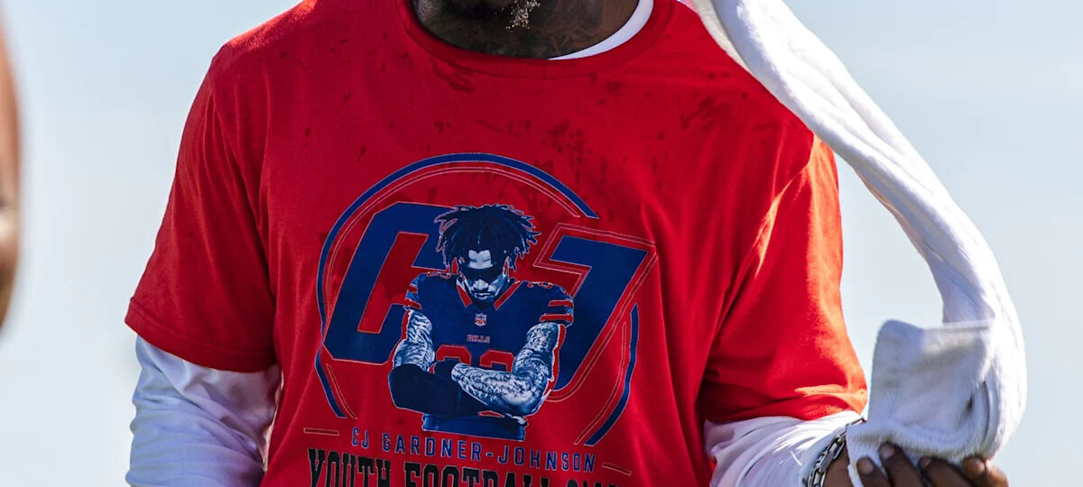 Bills safety CJ Gardner-Johnson carted off field at training camp