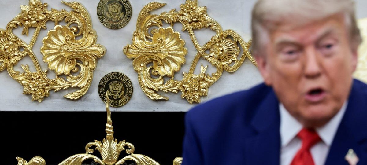Gold, gold, and more gold: All of the changes Trump has made to the Oval Office