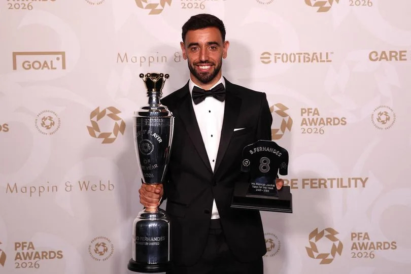Bruno Fernandes Wins PFA Player of the Year after record-breaking season