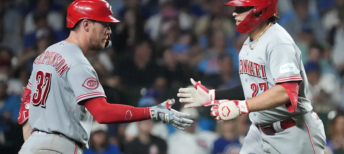 Rookie Sal Stewart homers for the 3rd straight game, helping the Reds beat the Cubs 7-5
