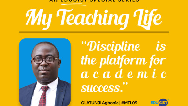 My Teaching Life: ”Discipline Is the Platform for Academic Success”