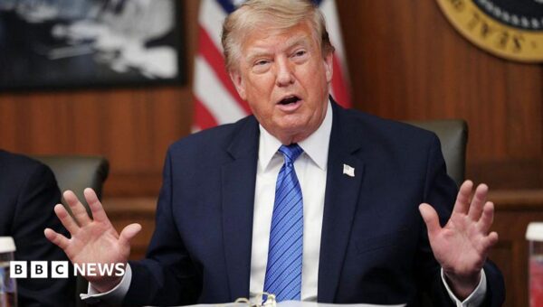 Trump denies US weapons shortage and says information ‘leakers’ being ‘hunted down’