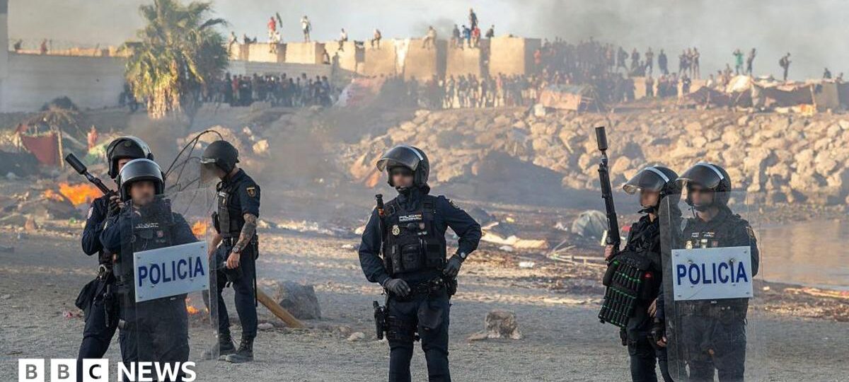 Violence breaks out in Ceuta as migrant crisis continues