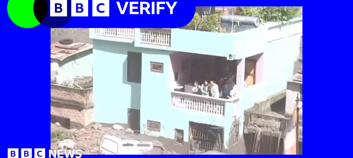 Videos show people survive floodwaters on balcony in Nepal