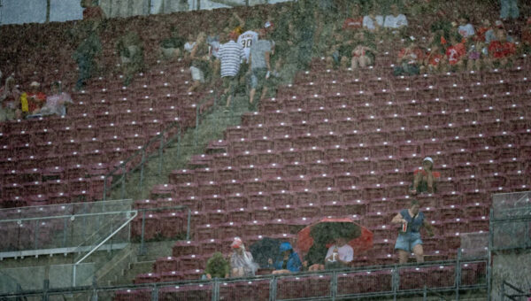 Reds, Pirates game paused as grounds crew fights to dry infield