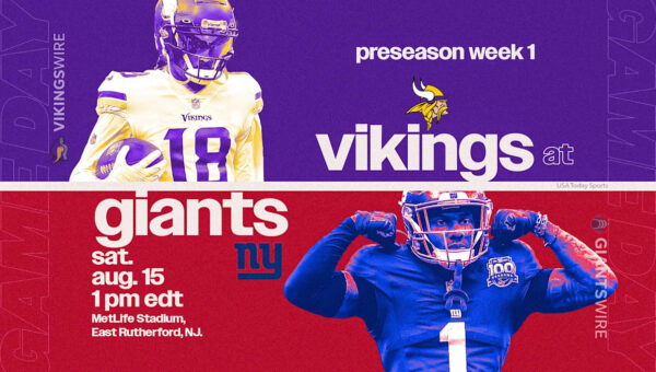 Vikings Preseason Game Preview for opener against the Giants