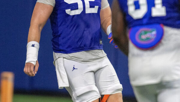 Harrison Moore has drawn Jake Slaughter comparisons as Florida’s offensive line takes shape