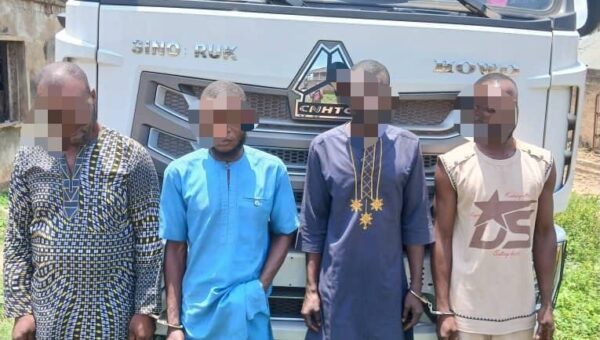 Police arrest four over alleged truck hijacking in Oyo