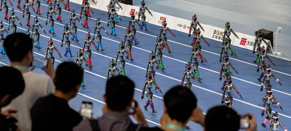 At China's robot Olympics, the finish line comes with a padded wall and a stretcher
