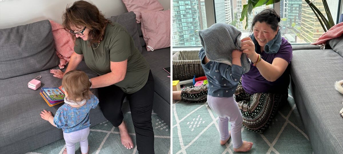I work from home, and our family helps with childcare. We're still putting our daughter in part-time day care.